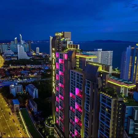 芭提雅高层海景奢华公寓the Riviera Jomtien生香家直达海滩2704 Kültér fotó