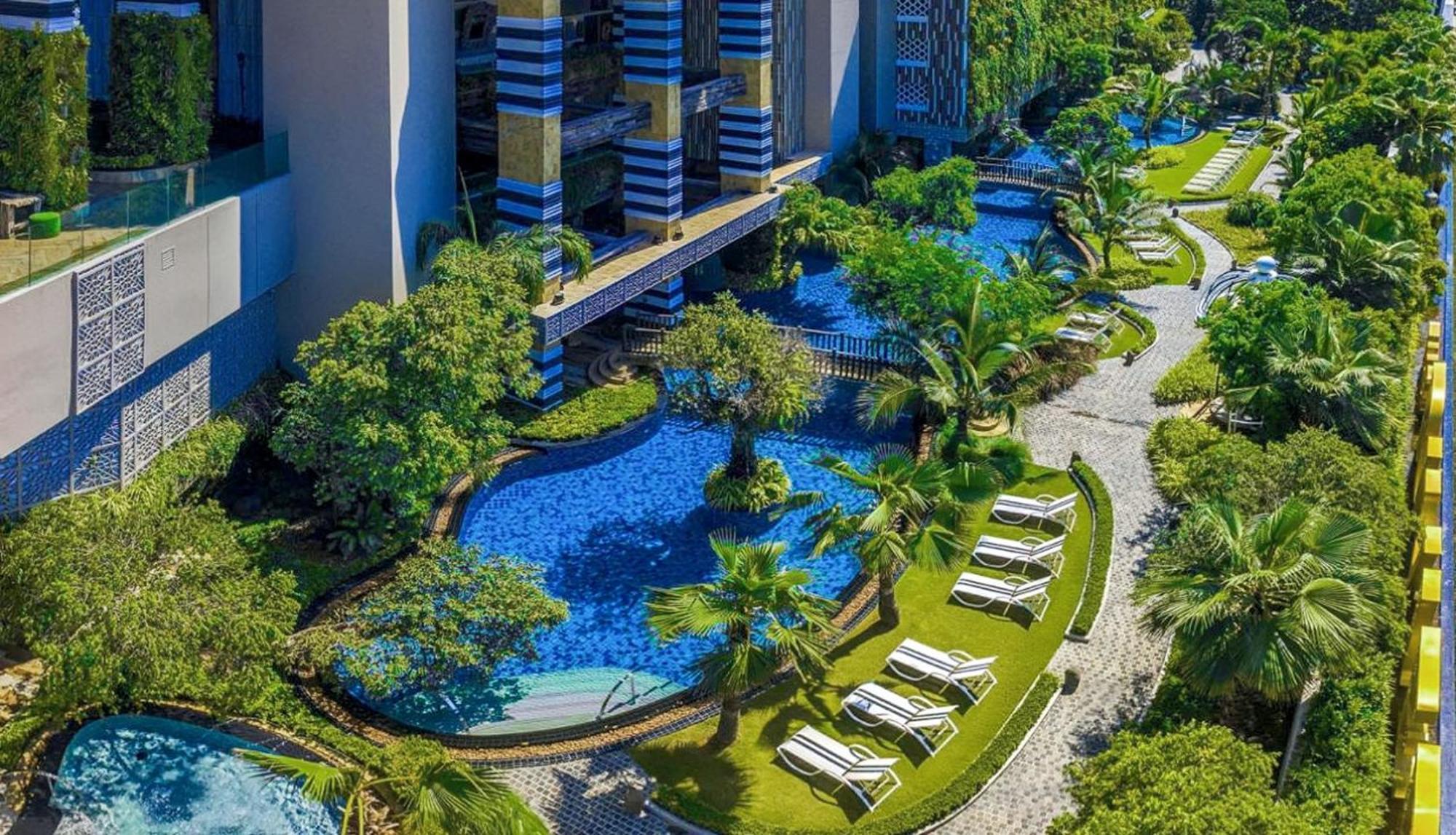 芭提雅高层海景奢华公寓the Riviera Jomtien生香家直达海滩2704 Kültér fotó
